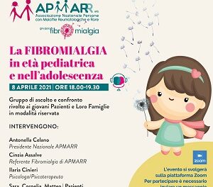 Un incontro online per parlare della Fibromialgia in età pediatrica e nell’adolescenza