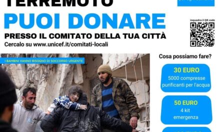 Terremoto in Turchia e Siria, l’Unicef lancia un appello alla donazione