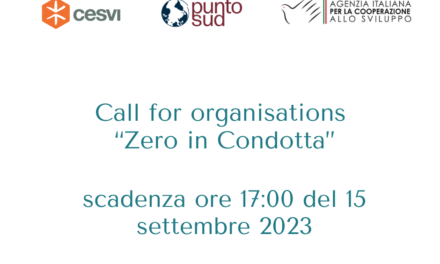 Call for organisations – Zero in Condotta