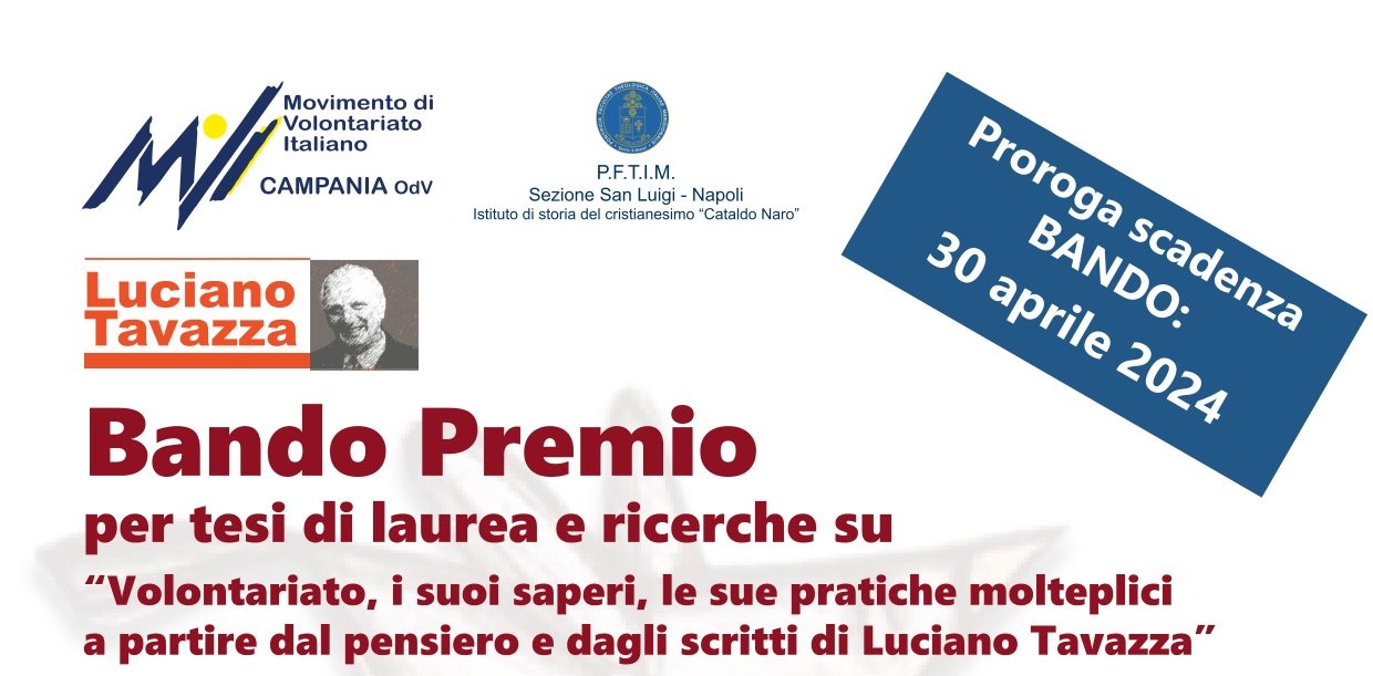 Bando Premio Per Tesi Di Laurea E Ricerche Sul Volontariato | CSV Taranto